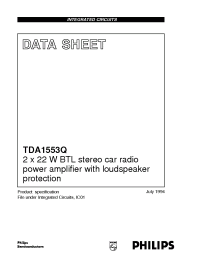 Datasheet TDA1553 производства Philips